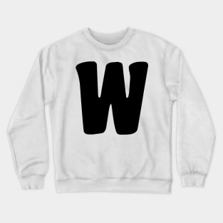 Letter W Crewneck Sweatshirt